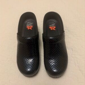 Dansko Black Textured Loafers